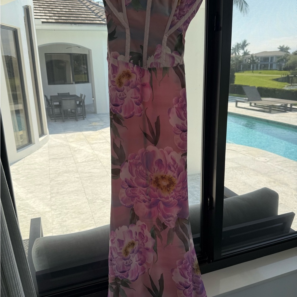 House of CB Pink Floral Maxi Dress - Picture 6 of 6
